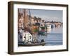 The Fleur de Lampaul and Small Boat in Harbour at Saint Vaast La Hougue, Cotentin Peninsula, France-Julian Elliott-Framed Photographic Print