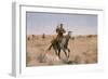 The Flight (A Sage-Brush Pioneer) 1895 (Oil on Canvas)-Frederic Remington-Framed Giclee Print
