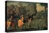 The Flight into Egypt, 1500s-Titian (Tiziano Vecelli)-Stretched Canvas