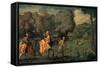 The Flight into Egypt, 1500s-Titian (Tiziano Vecelli)-Framed Stretched Canvas