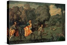 The Flight into Egypt, 1500s-Titian (Tiziano Vecelli)-Stretched Canvas