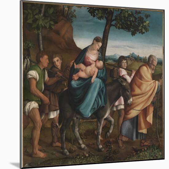 The Flight into Egypt, 1534-Jacopo Bassano-Mounted Giclee Print