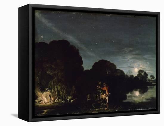 The Flight into Egypt, 1609-Adam Elsheimer-Framed Stretched Canvas