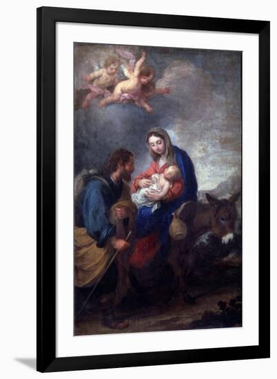 The Flight into Egypt, 17th Century-Bartolomé Esteban Murillo-Framed Giclee Print