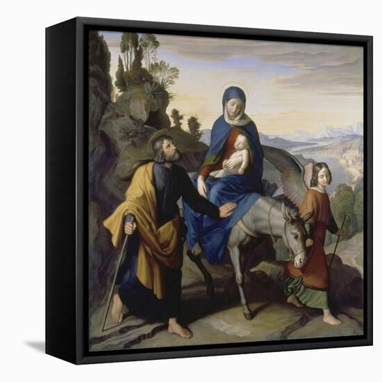 The Flight into Egypt, 1828-Julius Schnorr von Carolsfeld-Framed Stretched Canvas