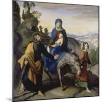 The Flight into Egypt, 1828-Julius Schnorr von Carolsfeld-Mounted Giclee Print