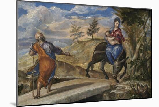 The Flight into Egypt, C. 1570-El Greco-Mounted Giclee Print