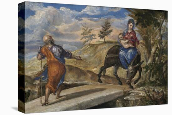 The Flight into Egypt, C. 1570-El Greco-Stretched Canvas
