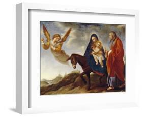 The Flight into Egypt, c.1648/50-Carlo Dolci-Framed Premium Giclee Print