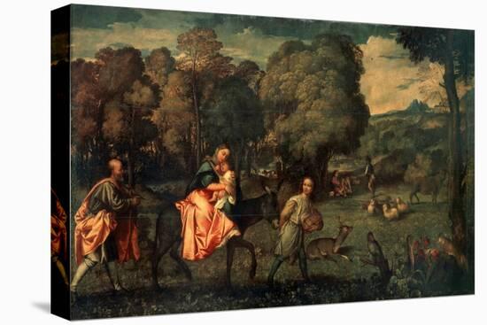 The Flight into Egypt, C1508-Titian (Tiziano Vecelli)-Stretched Canvas