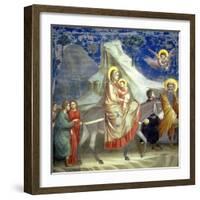 The Flight into Egypt, circa 1305-Giotto di Bondone-Framed Giclee Print