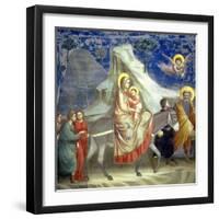 The Flight into Egypt, circa 1305-Giotto di Bondone-Framed Giclee Print