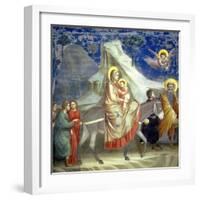 The Flight into Egypt, circa 1305-Giotto di Bondone-Framed Giclee Print