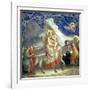 The Flight into Egypt, circa 1305-Giotto di Bondone-Framed Giclee Print