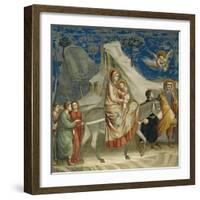 The Flight into Egypt, Detail from Life and Passion of Christ, 1303-1305-Giotto di Bondone-Framed Giclee Print