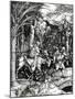 The Flight into Egypt, from the 'Life of the Virgin' Series, Published in 1511 (Woodcut)-Albrecht Dürer-Mounted Giclee Print