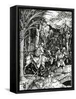 The Flight into Egypt, from the 'Life of the Virgin' Series, Published in 1511 (Woodcut)-Albrecht Dürer-Framed Stretched Canvas