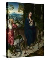 The Flight into Egypt. Panel from an Altarpiece, Ca 1515-null-Stretched Canvas