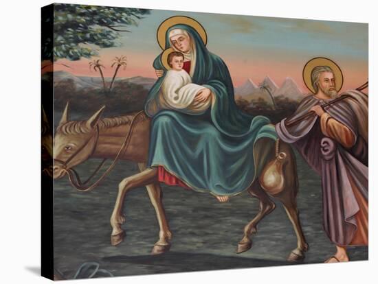 The Flight into Egypt, St. Anthony Coptic Church, Jerusalem, Israel, Middle East-Godong-Stretched Canvas