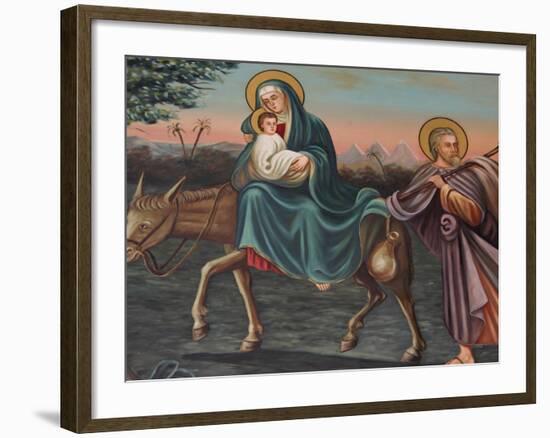 The Flight into Egypt, St. Anthony Coptic Church, Jerusalem, Israel, Middle East-Godong-Framed Photographic Print