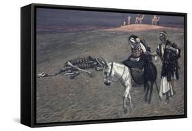 The Flight into Egypt-James Tissot-Framed Stretched Canvas