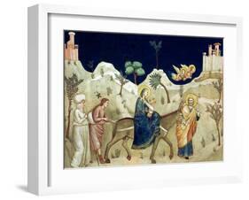 The Flight into Egypt-Giotto di Bondone-Framed Giclee Print