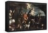 The Flight into Egypt-Jacopo Bassano-Framed Stretched Canvas