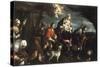 The Flight into Egypt-Jacopo Bassano-Stretched Canvas
