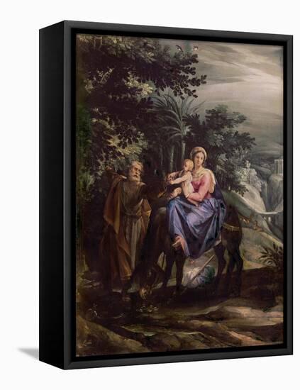 The Flight Into Egypt-Giuseppe Cesari Arpino-Framed Stretched Canvas