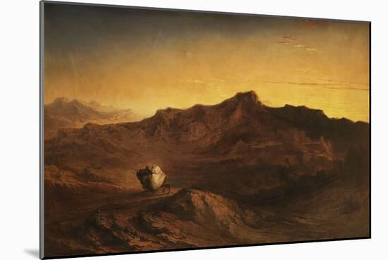 The Flight into Egypt-John Martin-Mounted Giclee Print