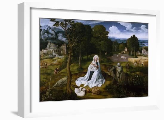 The Flight into Egypt-Joachim Patinir-Framed Giclee Print