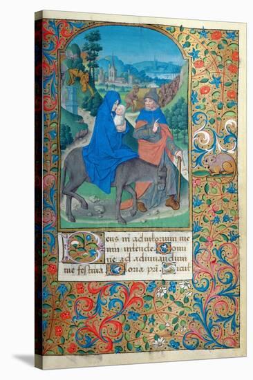 The Flight into Egypt-French School-Stretched Canvas