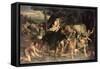 The Flight into Egypt-Jacopo Bassano-Framed Stretched Canvas