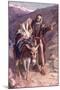 The Flight into Egypt-Harold Copping-Mounted Giclee Print