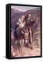 The Flight into Egypt-Harold Copping-Framed Stretched Canvas
