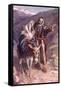 The Flight into Egypt-Harold Copping-Framed Stretched Canvas