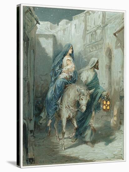 The Flight into Egypt-Ambrose Dudley-Stretched Canvas