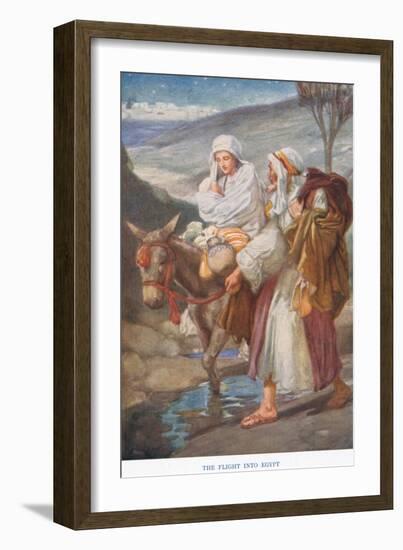 The Flight into Egypt-Arthur A. Dixon-Framed Giclee Print