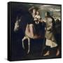 The Flight into Egypt-Francisco de Zurbaran-Framed Stretched Canvas