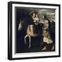 The Flight into Egypt-Francisco de Zurbaran-Framed Premium Giclee Print