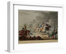 The Flight of Bonaparte from the Battle of Krasnoi, 1815-Thomas Sutherland-Framed Giclee Print