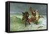 The Flight of Gradlon Mawr circa 1884-Evariste Vital Luminais-Framed Stretched Canvas