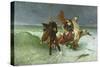 The Flight of Gradlon Mawr circa 1884-Evariste Vital Luminais-Stretched Canvas