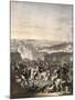 The Flight of Napoleon, Waterloo, 18th June 1815-Johann Lorenz Rugendas-Mounted Giclee Print