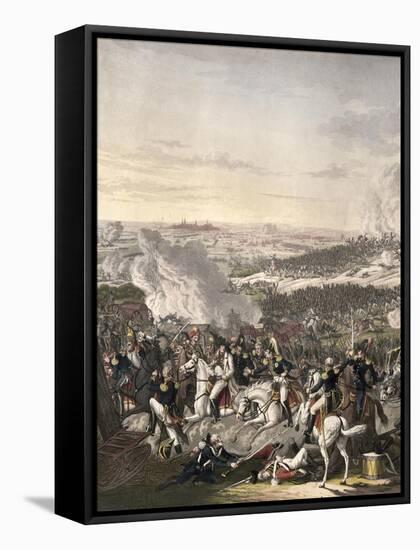 The Flight of Napoleon, Waterloo, 18th June 1815-Johann Lorenz Rugendas-Framed Stretched Canvas