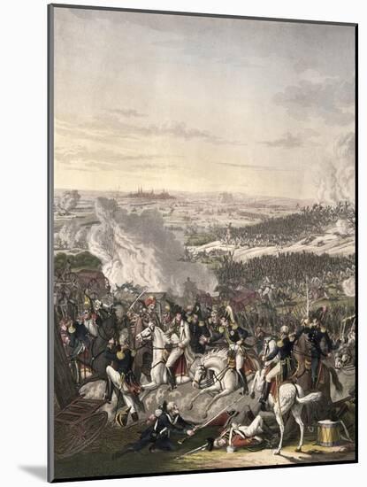 The Flight of Napoleon, Waterloo, 18th June 1815-Johann Lorenz Rugendas-Mounted Giclee Print