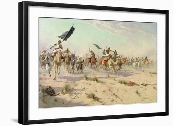 The Flight of the Khalifa after His Defeat at the Battle of Omdurman, 2nd September 1898, 1899-Robert George Talbot Kelly-Framed Giclee Print