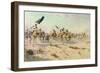 The Flight of the Khalifa after His Defeat at the Battle of Omdurman, 2nd September 1898, 1899-Robert George Talbot Kelly-Framed Giclee Print