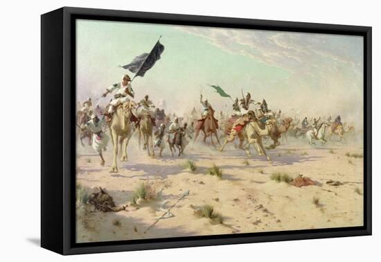 The Flight of the Khalifa after His Defeat at the Battle of Omdurman, 2nd September 1898, 1899-Robert George Talbot Kelly-Framed Stretched Canvas