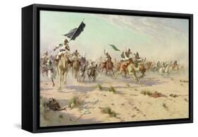 The Flight of the Khalifa after His Defeat at the Battle of Omdurman, 2nd September 1898, 1899-Robert George Talbot Kelly-Framed Stretched Canvas